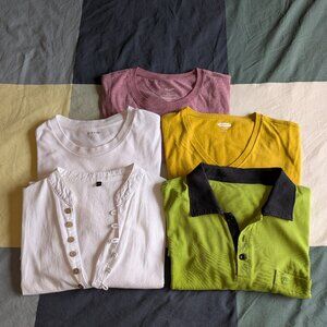 Multiple (5) Men's T-Shirts Solid Color
